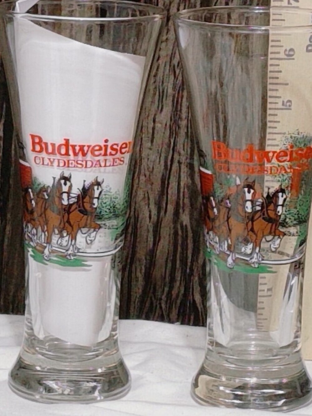 Budweiser Clydesdales Pilsner Glass Set of 2